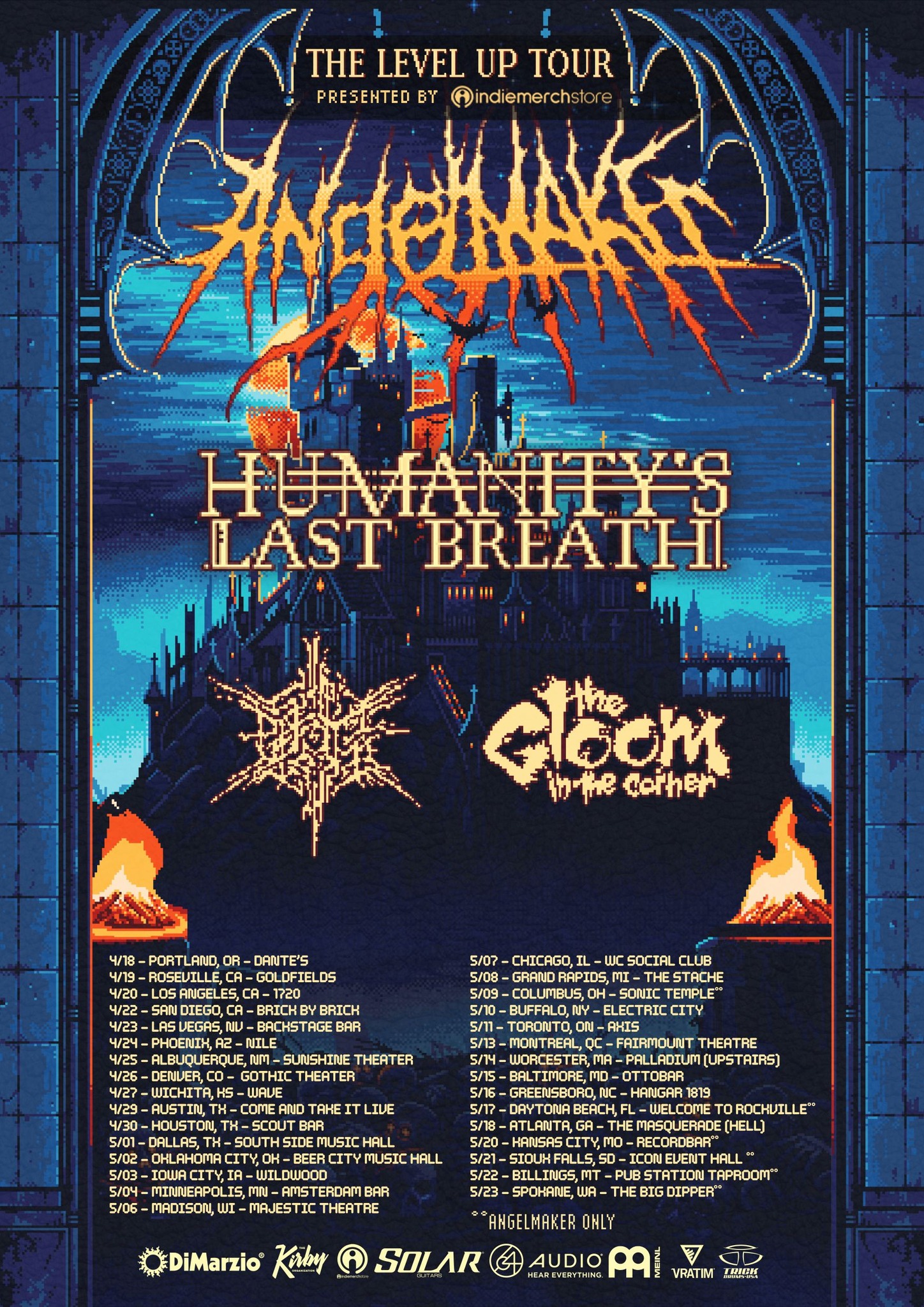 AngelMaker The Level Up Tour Poster 2026